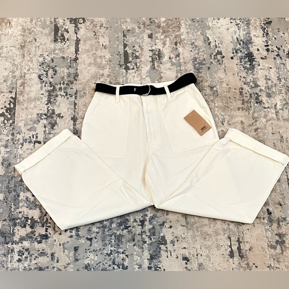 VANS Clark Womens Wide Leg Belted Pants, Size 27 - Picture 9 of 11
